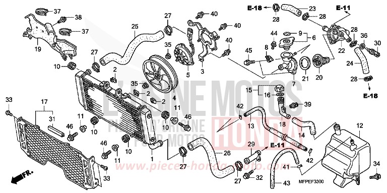 KUEHLER for CB1300 Super Bold'or ABS GRAPHITE BLACK (NHB01EB) from 2010